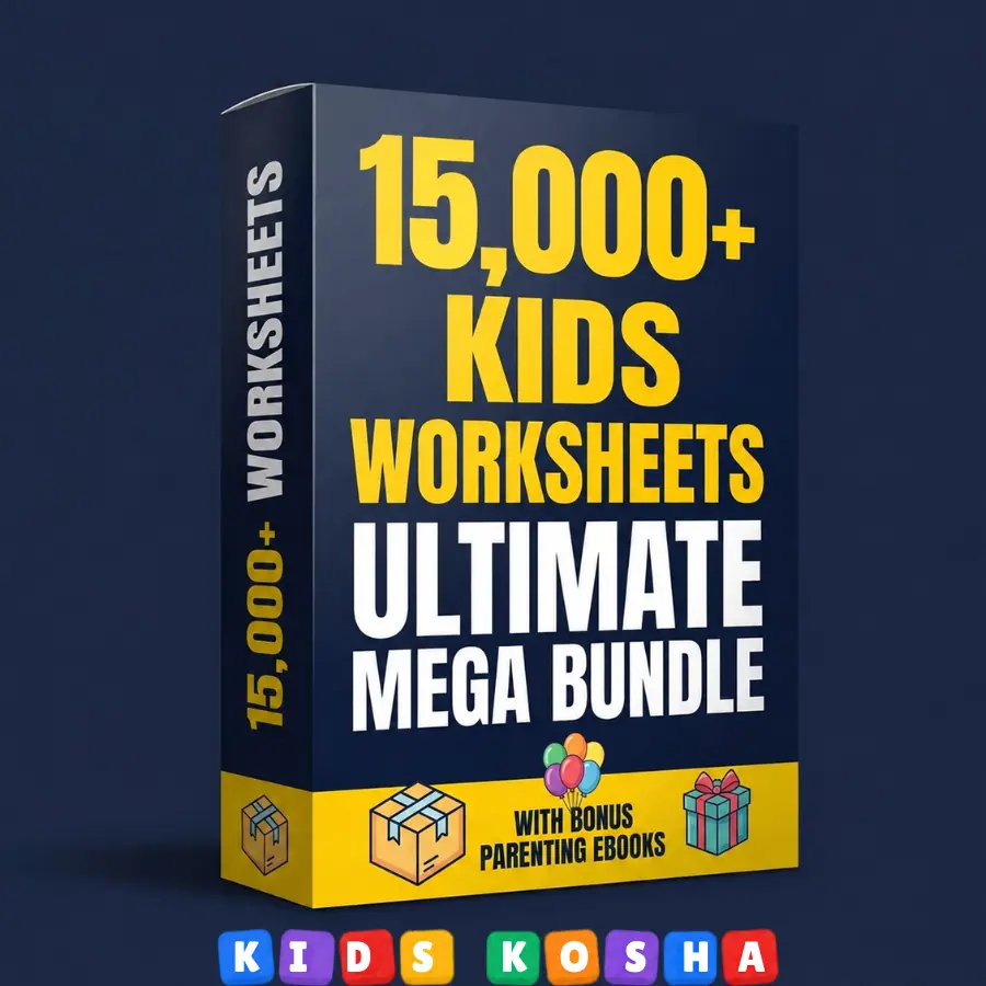 14,000+ printable kids worksheets bundle